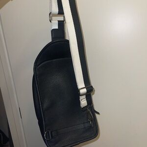 Women’s Black Leather Crossbody Bag